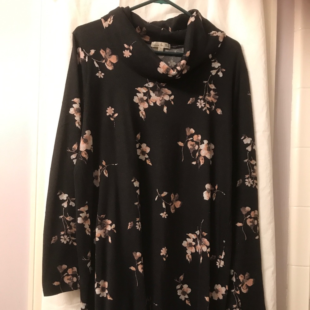 Nine Britton floral print turtleneck dress